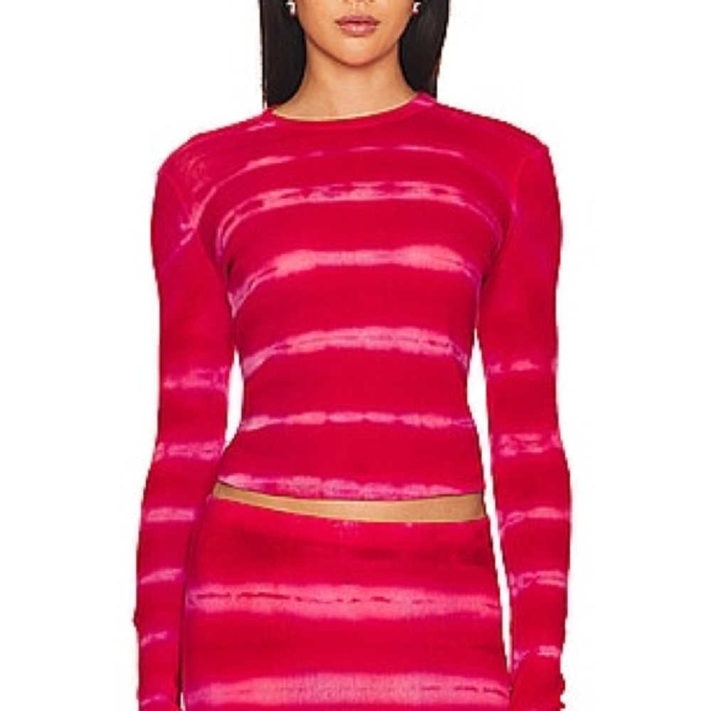 Cotton Citizen Rio Long Sleeve in Pink Tie-Dye